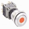 HBS1-BGQ-11EO12S  Interruttore  acciaio inox 19mm Dot Led Orange12V 