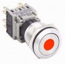 HBS1-BGQ-11ER12S  Interruttore  acciaio inox  19mm Dot Led Red 12V