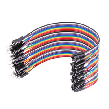 Jumper flessibili  per Breadboard . Male to Female Soldress breadboard jumpers